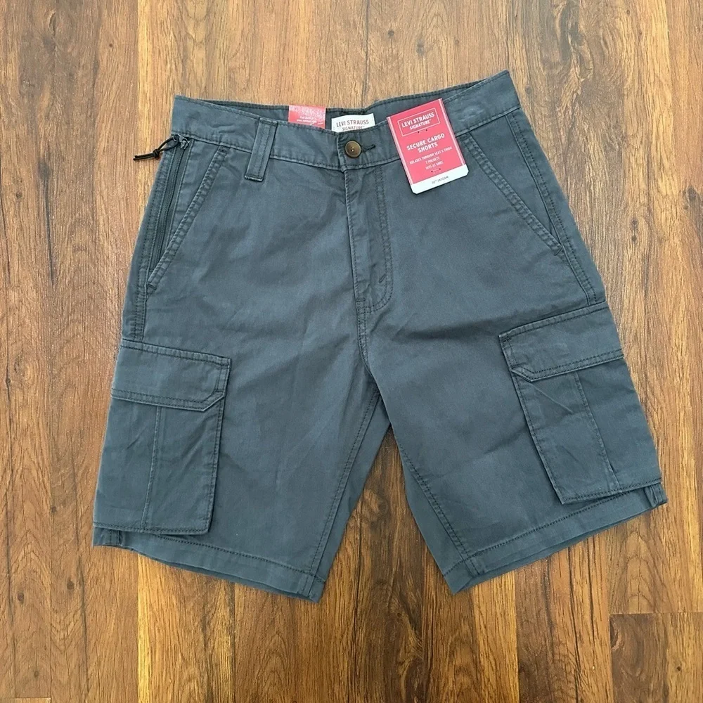 Men's Gray Cargo Shorts